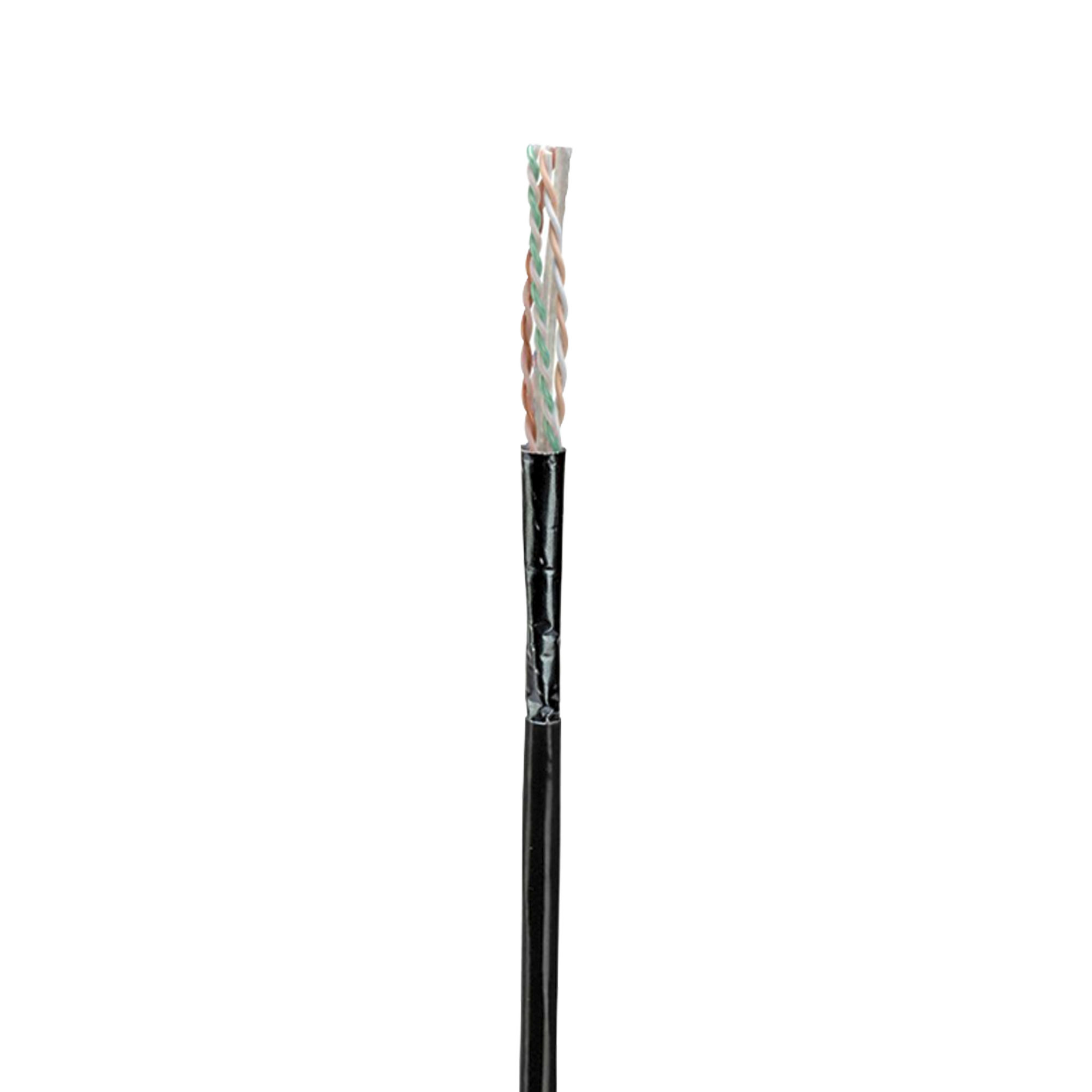 Bobina de Cable UTP de 4 Pares, Con Aislamiento de Fluoropolímero, Cat6A (23 AWG), Uso Interior/Exterior Para Entorno Ambiental de Altas Temperaturas (Hasta 125ºC) , CMP (Plenum), Color Negro, 305 m Bobina de Cable UTP de 4 Pares, Con Aislamiento de Fluoropolímero, Cat6A (23 AWG), Uso Interior/Exterior Para Entorno Ambiental de Altas Temperaturas (Hasta 125ºC) , CMP (Plenum), Color Negro, 305 m